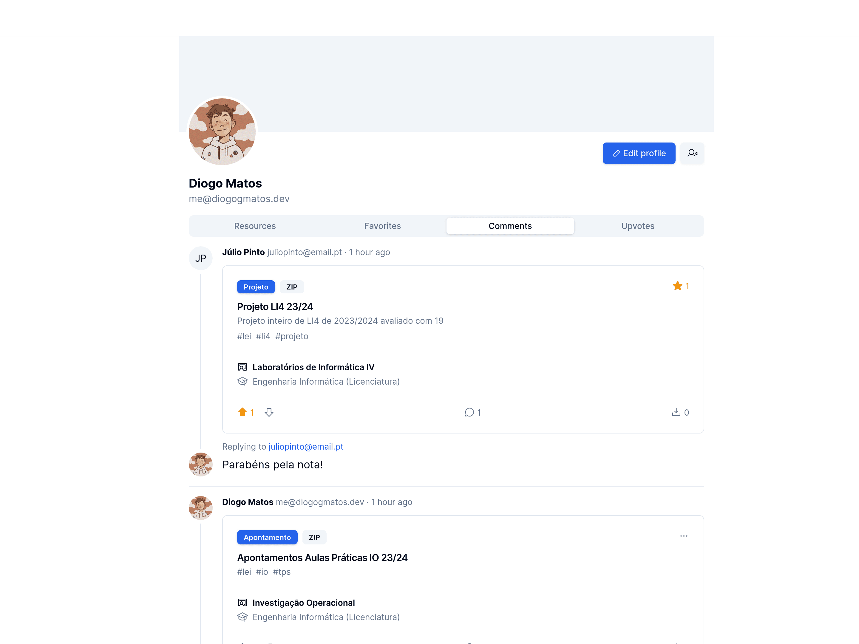 ProfileComments